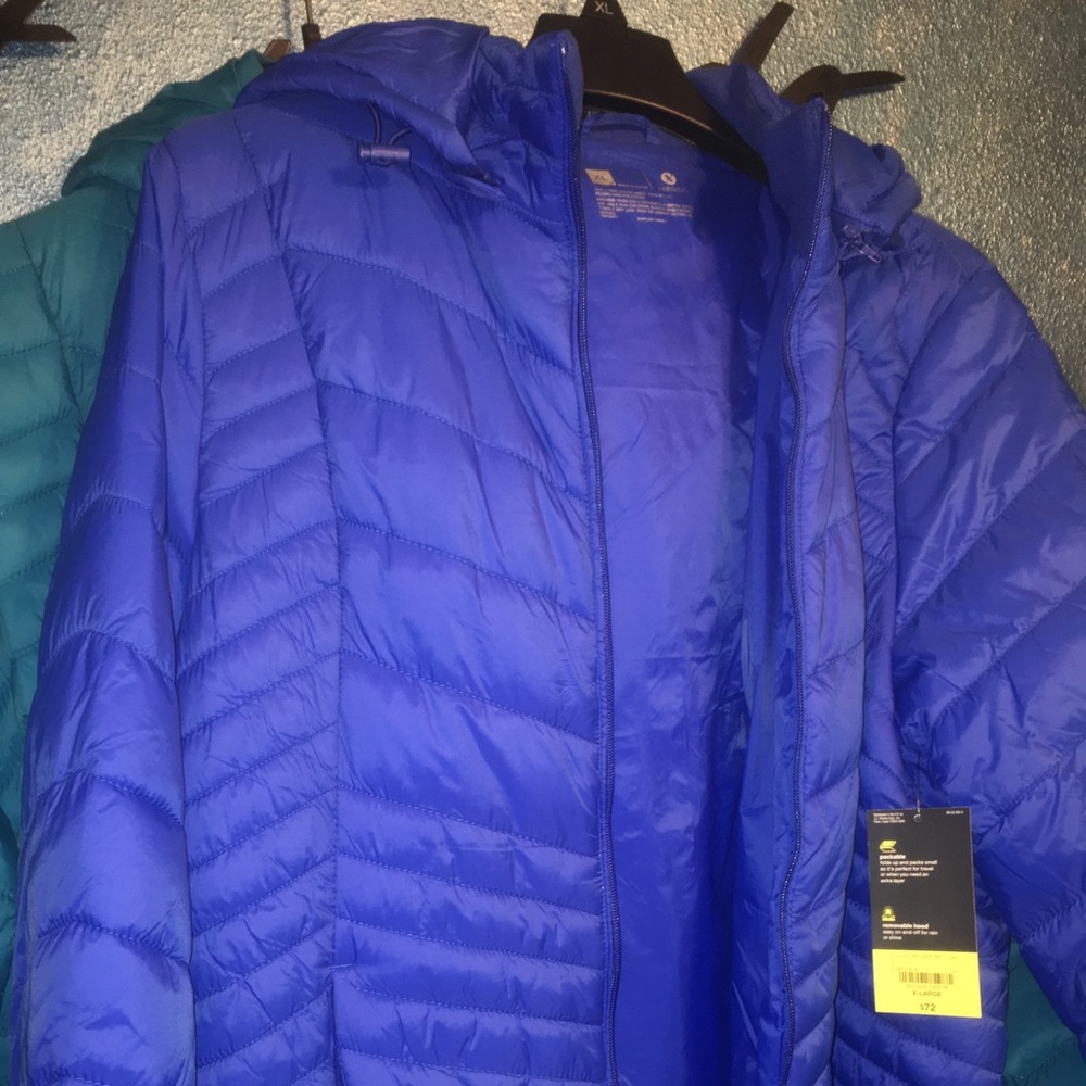 Xersion Packable Puffer with ZIP OFF hood